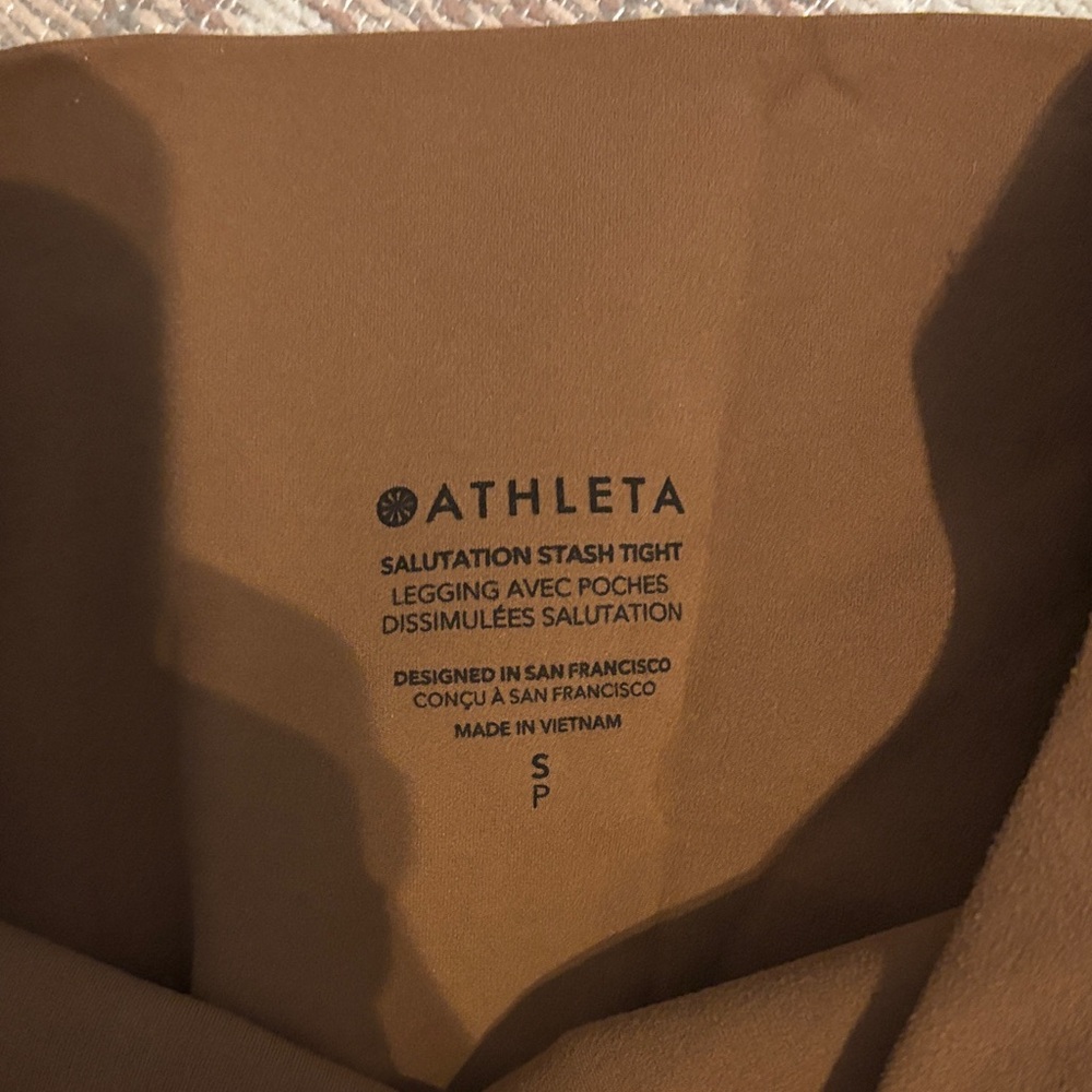 Athleta Brown High-Waisted Leggings - Picture 3 of 4